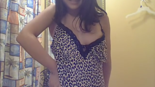 Cutie Nerd Teen with a nice shaved pussy 