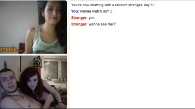 Omegle Threesome gone wild 