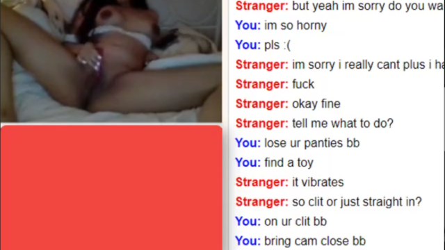 Innocent Omegle slut uncovered her slutty side