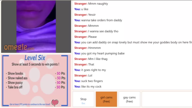 Omegle game gone wild last night