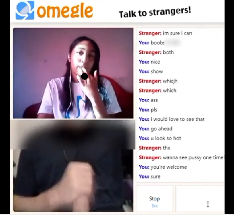 Omegle Teen Likes Big Dick